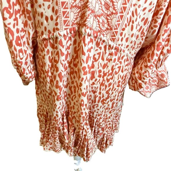 AaKaa Dolman V Neck Tie Back Mini Dress size S NWT - Picture 8 of 10